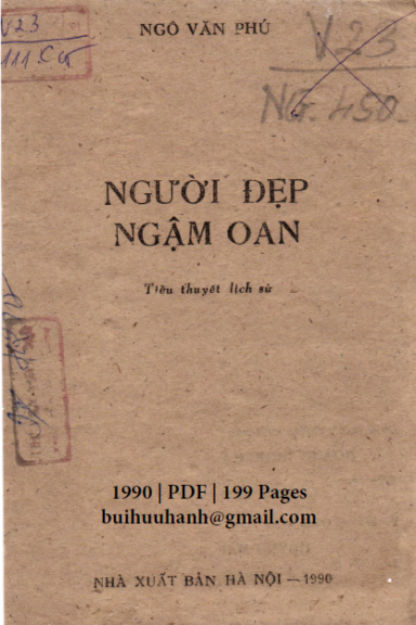 Người Đẹp Ngậm Oan (NXB Hà Nội 1990) - Ngô Văn Phú, 199 Trang