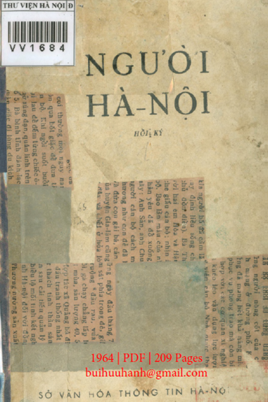 Người Hà Nội Tập 1 (NXB Hà Nội 1964) - Nguyễn Bắc, 209 Trang
