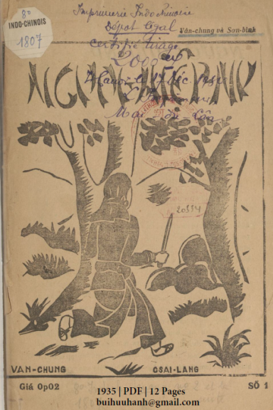 Người Hiệp Nữ Số 1-6 (NXB Thực Nghiệp 1935) - Vân Chung, 75 Trang
