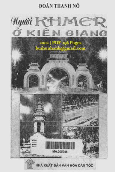 Người Khmer Ở Kiên Giang (NXB Văn Hóa Dân Tộc 2002) - Đoàn Thanh Nô, 196 Trang