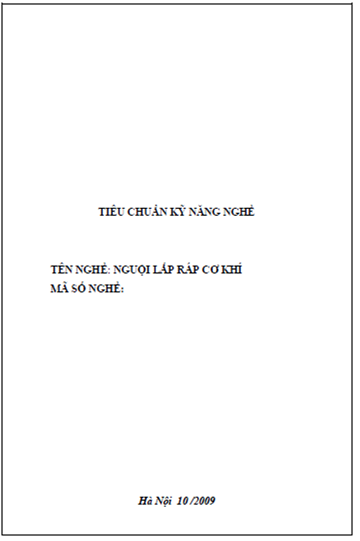 Nguội Lắp Ráp Cơ Khí (NXB Hà Nội 2009) - Trần Hữu Thể, 163 Trang