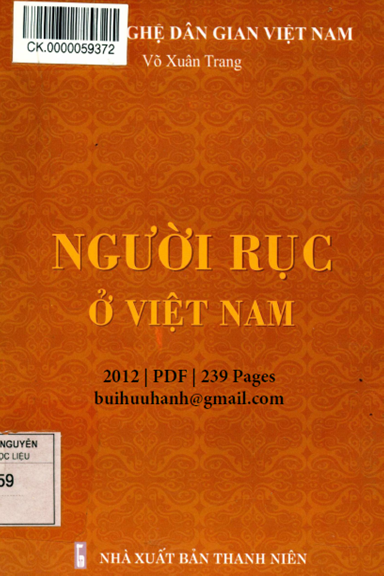 Người Rục Ở Việt Nam (NXB Thanh Niên 2012) - Võ Xuân Trang, 239 Trang