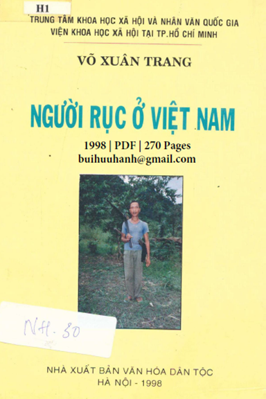 Người Rục Ở Việt Nam (NXB Văn Hóa Dân Tộc 1998) - Võ Xuân Trang, 270 Trang