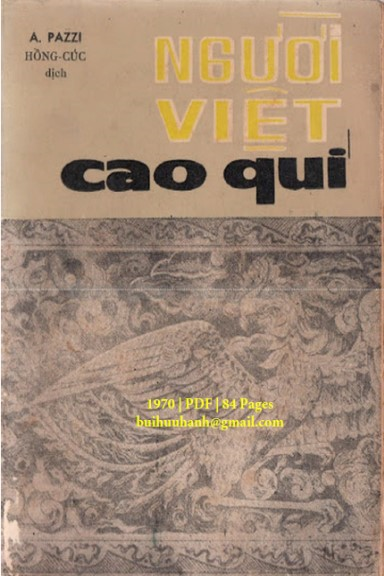 Người Việt Cao Quí (NXB Khai Trí 1970) - A. Pazzi, 84 Trang