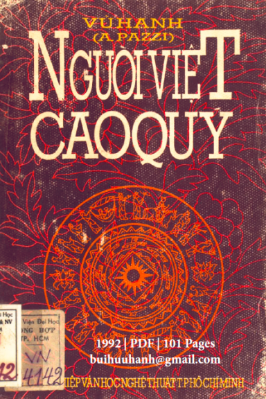 Người Việt Cao Quý (NXB Tổng Hợp 1992) - Vũ Hạnh, 101 Trang