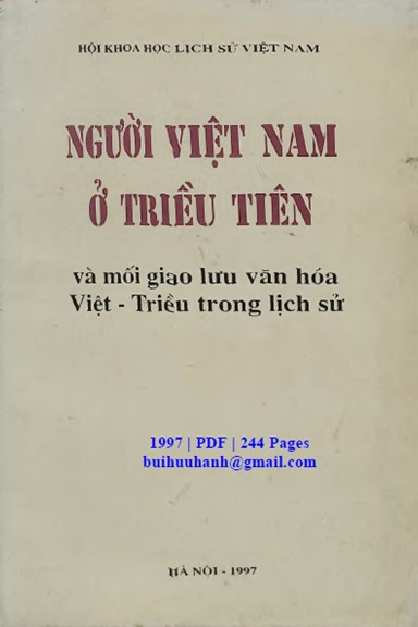 Người Việt Nam Ở Triều Tiên (NXB Hà Nội 1997) - Nguyễn Quang Ân, 244 Trang