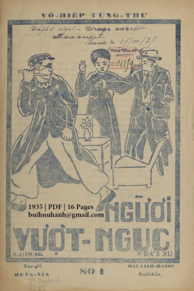 Người Vượt Ngục Số 1-13 (NXB Mai Lĩnh 1935) - Hưng Vân, 208 Trang