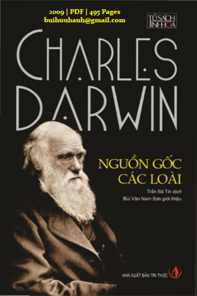 Nguồn Gốc Các Loài (NXB Tri Thức 2009) - Charles Darwin, 495 Trang