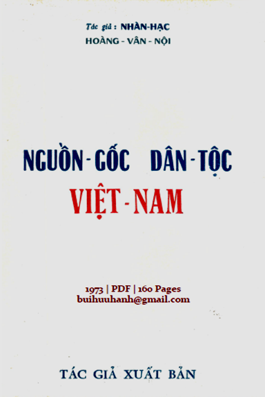 Nguồn Gốc Dân Tộc Việt Nam (NXB Quốc Đạt 1973) - Hoàng Văn Nội, 160 Trang