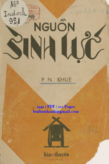 Nguồn Sinh Lực (NXB Hàn Thuyên 1941) - Phạm Ngọc Khuê, 122 Trang