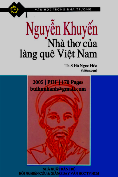 Nguyễn Khuyến-Nhà Thơ Của Làng Quê Việt Nam (NXB Trẻ 2005) - Hà Ngọc Hòa, 170 Trang