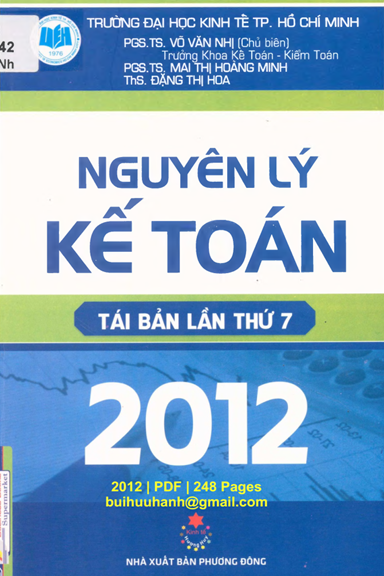 Nguyên Lý Kế Toán (NXB Phương Đông 2012) - Võ Văn Nhị, 248 Trang