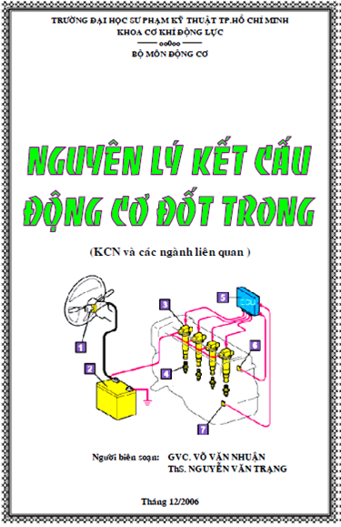Nguyên Lý Kết Cấu Động Cơ Đốt Trong (NXB Hồ Chí Minh 2006) - Võ Văn Nhuận, 210 Trang