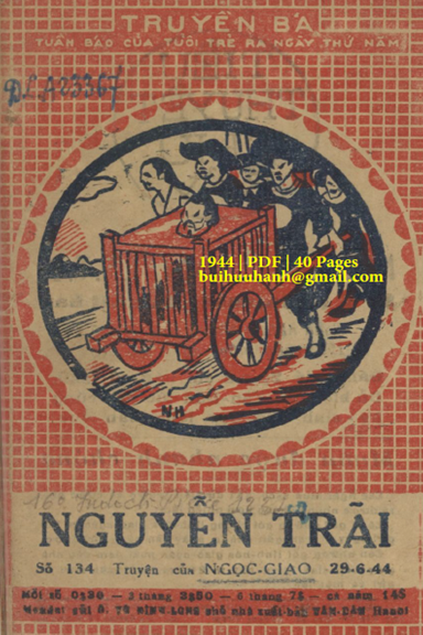 Nguyễn Trãi (NXB Tân Dân 1944) - Ngọc Giao, 40 Trang