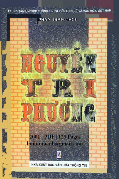 Nguyễn Tri Phương (NXB Văn Hóa Thông Tin 2001) - Phan Trần Chúc, 125 Trang