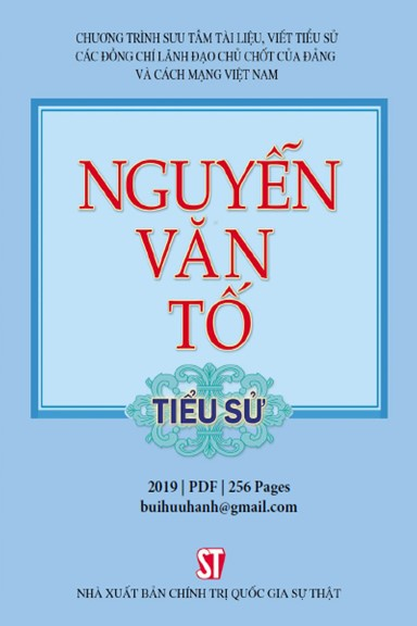 Nguyễn Văn Tố Tiểu Sử (NXB Chính Trị 2019) - Vũ Văn Thuấn, 256 Trang