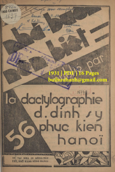 Nhà Buôn Nên Biết (NXB Đông Tây 1931) - Đ. Đình Sy, 16 Trang