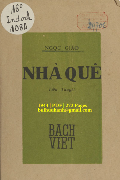 Nhà Quê (NXB Bách Việt 1944) - Ngọc Giao, 272 Trang
