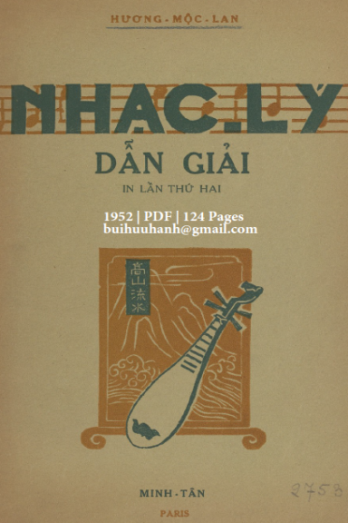 Nhạc Lý Dẫn Giải (NXB Minh Tân 1952) - Hương Mộc Lan, 124 Trang