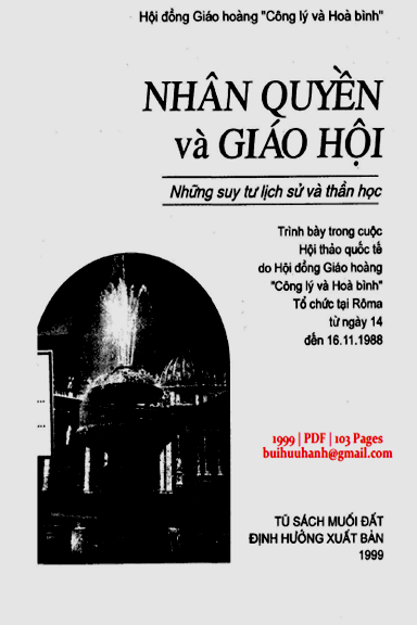 Nhân Quyền Và Giáo Hội (NXB Định Hướng 1999) - Roger Etchegaray, 103 Trang