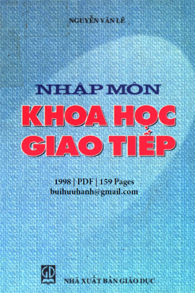 Nhập Môn Khoa Học Giao Tiếp (NXB Giáo Dục 1998) - Nguyễn Văn Lê, 159 Trang