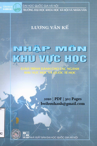 Nhập Môn Khu Vực Học (NXB Đại Học Quốc Gia 2010) - Lương Văn Kế, 302 Trang