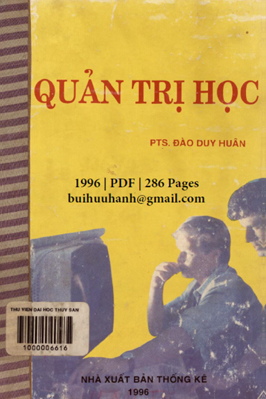 Nhập Môn Quản Trị Học (NXB Thống Kê 1996) - Đào Duy Huân, 286 Trang