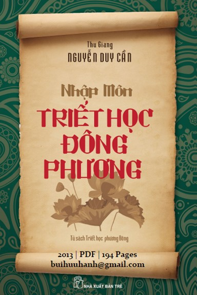 Nhập Môn Triết Học Đông Phương (NXB Trẻ 2013) - Nguyễn Duy Cần, 194 Trang
