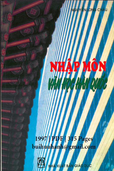 Nhập Môn Văn Học Hàn Quốc (NXB Giáo Dục 1997) - Nguyễn Long Châu, 315 Trang