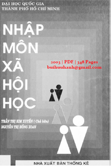 Nhập Môn Xã Hội Học (NXB Thống Kê 2003) - Trần Thị Kim Xuyến, 348 Trang