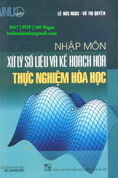 Nhập Môn Xử Lý Số Liệu Và Kế Hoạch Hóa Thực Nghiệm Hóa Học (NXB Đại Học Quốc Gia 2017) - Lê Đức Ngọc
