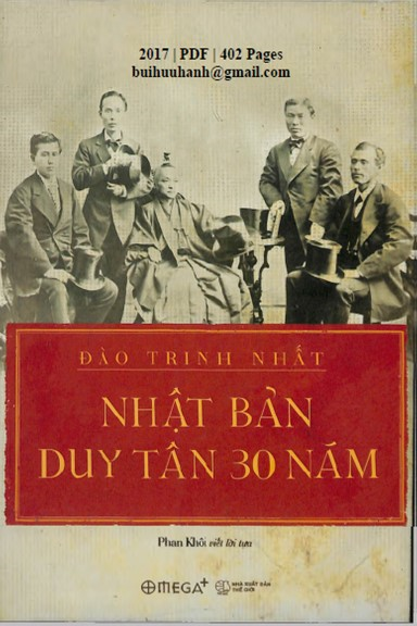 Nhật Bản Duy Tân 30 năm (NXB Thế Giới 2017) - Đào Trinh Nhất, 402 Trang