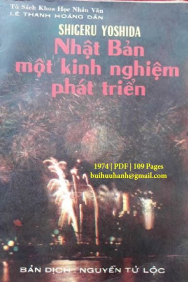 Nhật Bản-Một Kinh Nghiệm Phát Triển (NXB Trẻ 1974) - Shigeru Yoshida, 109 Trang