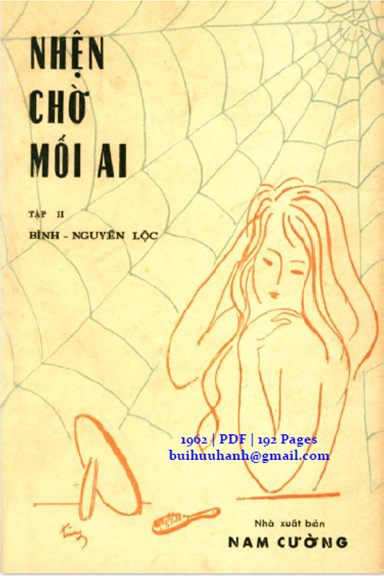 Nhện Chờ Mối Ai Tập 2 (NXB Nam Cường 1962) - Bình Nguyên Lộc, 192 Trang
