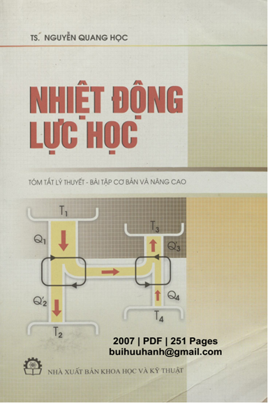Nhiệt Động Lực Học (NXB Khoa Học Kỹ Thuật 2007) - Nguyễn Quang Học, 251 Trang