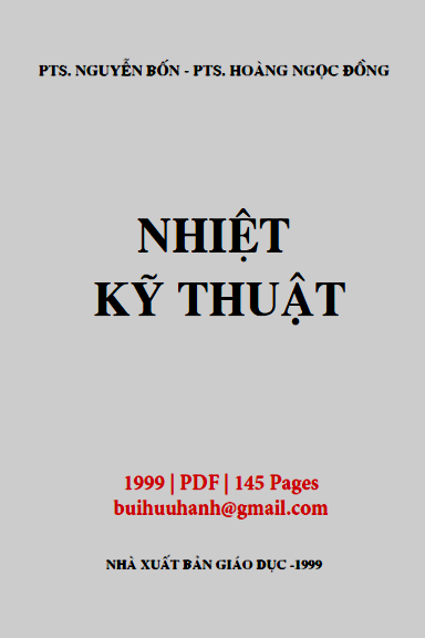 Nhiệt Kỹ Thuật (NXB Giáo Dục 1999) - Nguyễn Bốn, 145 Trang