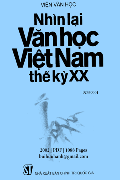 Nhìn Lại Văn Học Việt Nam Thế kỷ XX (NXB Chính Trị 2002) - Hà Minh Đức, 1088 Trang