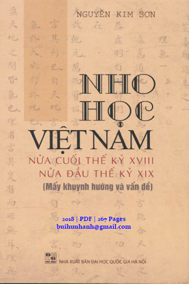Nho Học Việt Nam Nửa Cuối Thế Kỷ XVIII Nửa Đầu XIX (NXB Đại Học Quốc Gia 2018) - Nguyễn Kim Sơn