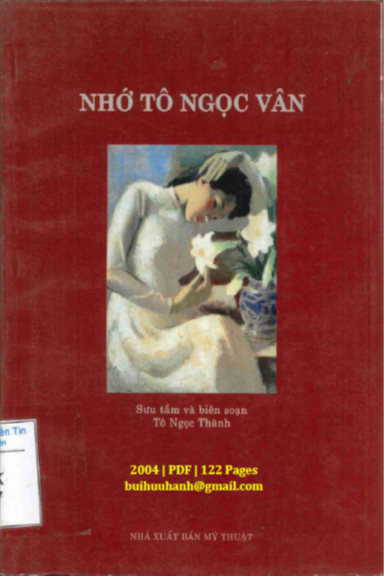 Nhớ Tô Ngọc Vân (NXB Mỹ Thuật 2004) - Tô Ngọc Thành, 122 Trang