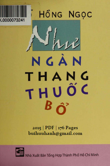 Như Ngàn Thang Thuốc Bổ (NXB Tổng Hợp 2015) - Đỗ Hồng Ngọc, 176 Trang
