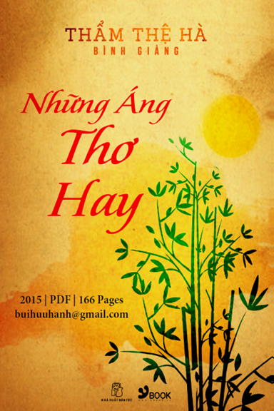 Những Áng Thơ Hay (NXB Trẻ 2015) - Thẩm Thệ Hà, 166 Trang