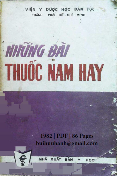 Những Bài Thuốc Nam Hay (NXB Y Học 1982) - Lê Minh Xuân, 86 Trang