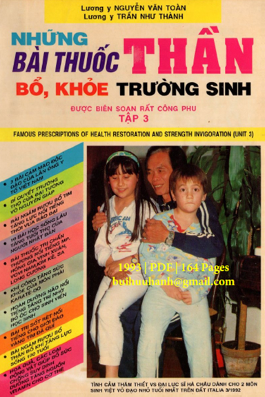 Những Bài Thuốc Thần Bổ Khỏe, Trường Sinh Tập 3 (NXB Đồng Nai 1993) - Nguyễn Văn Toàn, 164 Trang