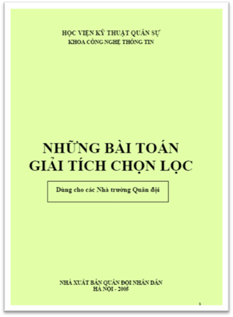Những Bài Toán Giải Tích Chọn Lọc (NXB Quân Đội 2005) - Tô Văn Ban, 365 Trang