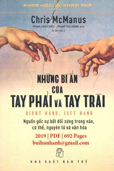 Những Bí Ẩn Của Tay Phải Và Tay Trái (NXB Trẻ 2019) - Chris McManus, 692 Trang