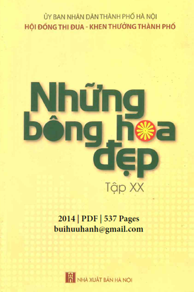 Những Bông Hoa Đẹp Tập 20 (NXB Hà Nội 2014) - Bằng Việt, 537 Trang