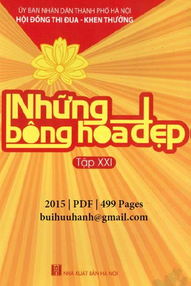 Những Bông Hoa Đẹp Tập 21 (NXB Hà Nội 2015) - Bằng Việt, 499 Trang