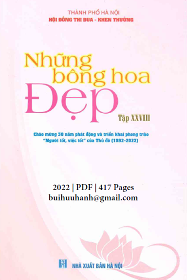 Những Bông Hoa Đẹp Tập 28 (NXB Hà Nội 2022) - Trần Quốc Chiêm, 417 Trang