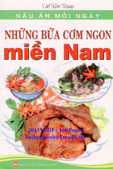 Những Bữa Cơm Ngon Miền Nam (NXB Phụ Nữ 2013) - Đỗ Kim Trung, 166 Trang