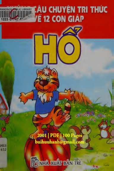 Những Câu Chuyện Tri Thức Về 12 Con Giáp-HỔ (NXB Trẻ 2001) - Hoàng Hương, 100 Trang